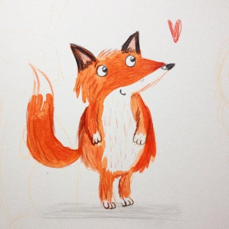 Рисунки для срисовки лиса