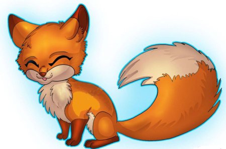 Лиса рисунок