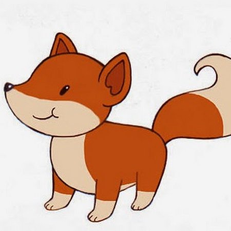 Лисичка рисунок для детей