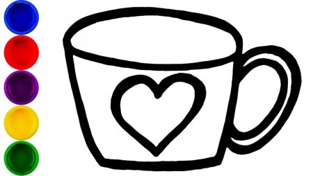 Кружка для раскрашивания для детей