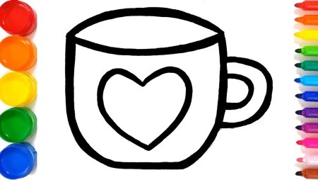 Кружка раскраска для малышей