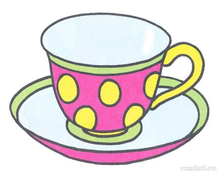 Чашка рисунок для детей
