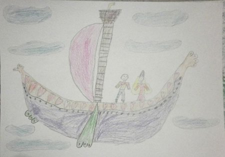 Летучий корабль рисунок к сказке детский (50 фото)
