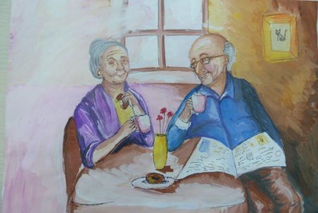 Рисунок ко Дню пожилого человека
