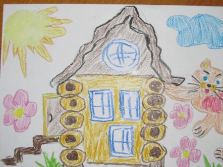 Рисование Кошкин дом