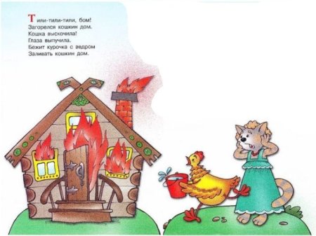 Рисование загорелся Кошкин дом