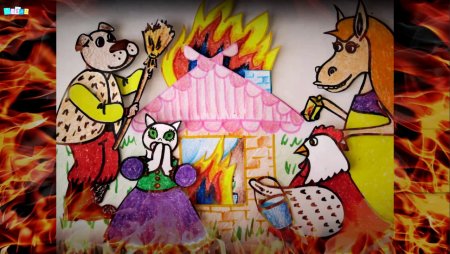 Загорелся Кошкин дом сказка