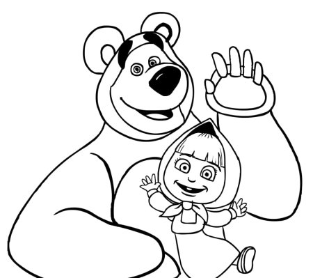 Детский рисунок маша и медведь (50 фото)
