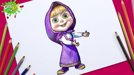 Как раскрасить Маша и медведь