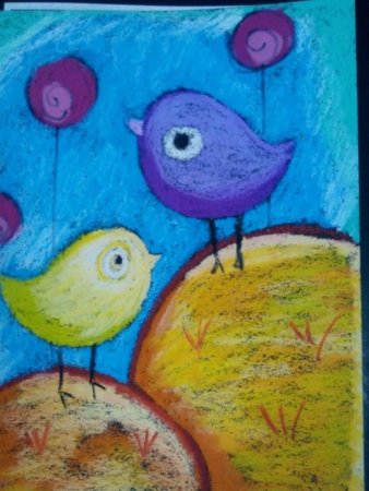 Рисование пастелью с детьми 5 лет