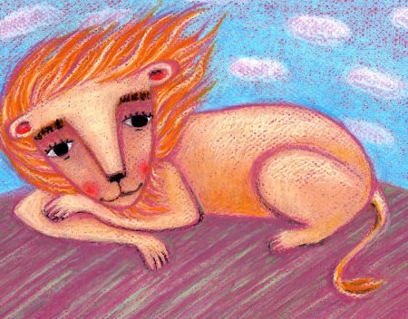 Рыбки сухой пастелью