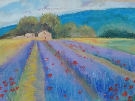 Рыбка пастелью