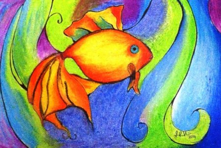 Рисование масляной пастелью