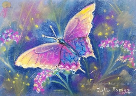 Птицы масляной пастелью