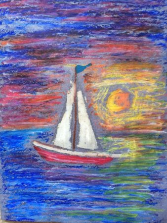 Рисование пастелью для детей