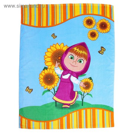 Полотенце Маша и медведь 110х140