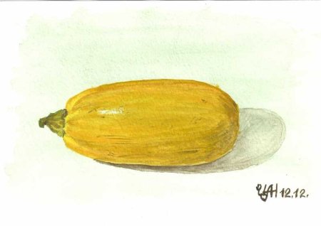 Рисунок кабачка для утренника