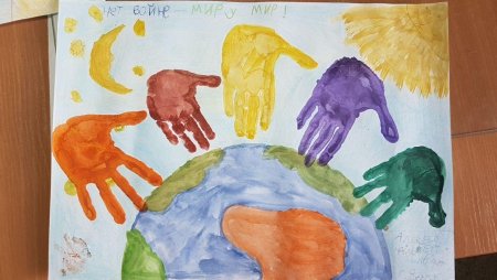 Рисунки детей о мире без войны