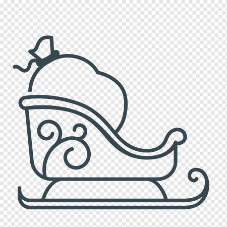 Санки силуэт