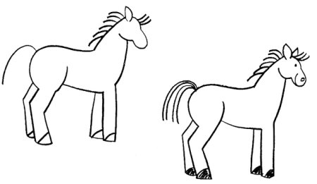 Лошадка рисунок