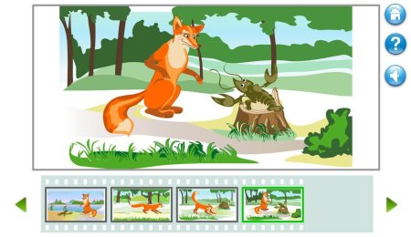 Пиктограммы к сказке «лиса и рак»