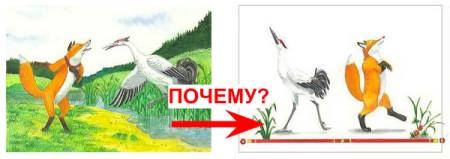 Ворона и лисица герои