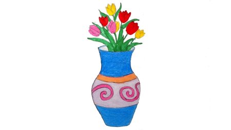 Детский рисунок ваза (51 фото)