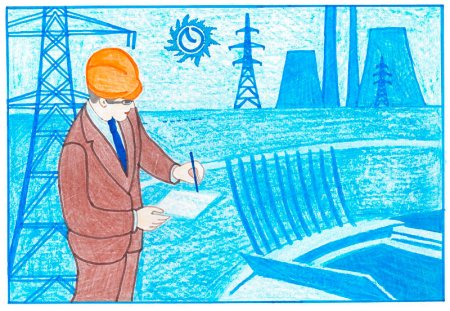 Рисунок ко Дню Энергетика