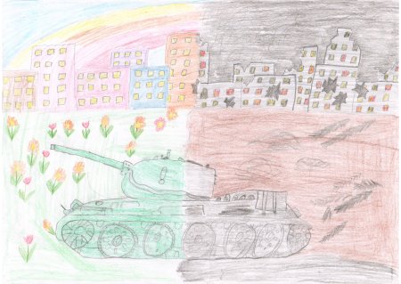 Война глазами детей рисунки