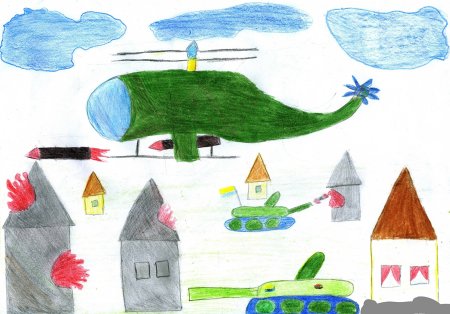 Рисунки на Донбасс детские