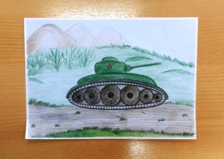 Танк рисунок