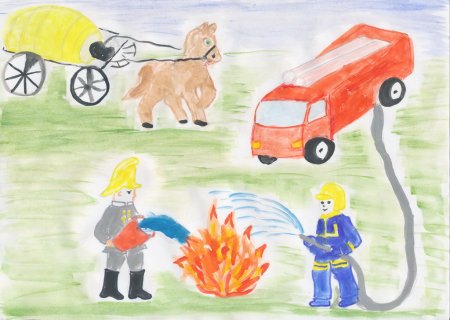 МЧС рисунок для детей