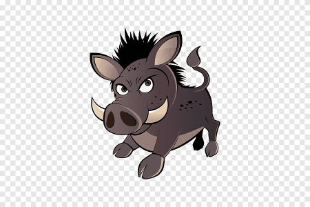 Кабан черно белый