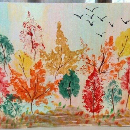 Рисование осень