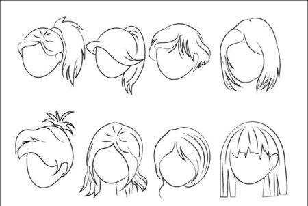 Прическа рисунок для детей