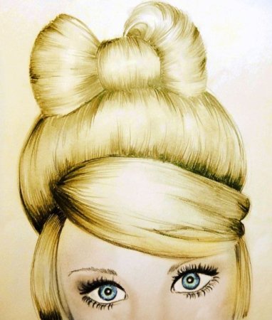 Прическа рисунок для детей
