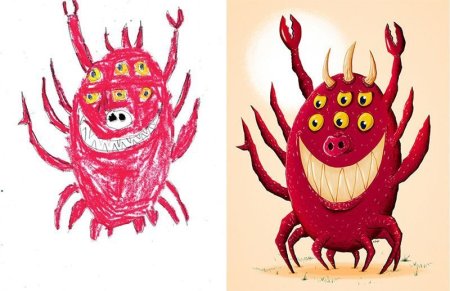 Детские рисунки монстров
