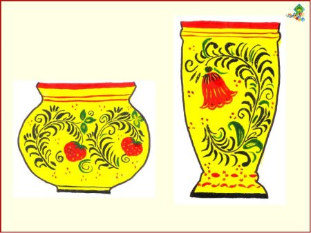 Ваза Хохлома для детей