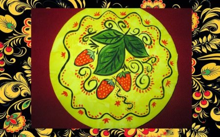 Хохлома роспись тарелки для детей