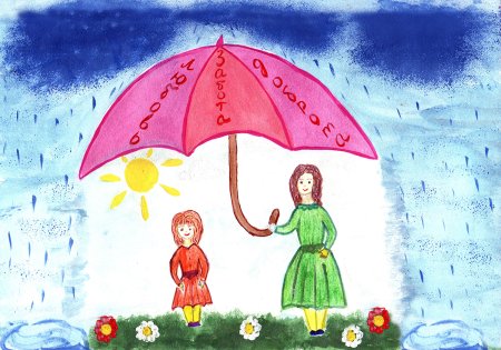 Детские рисунки мамы