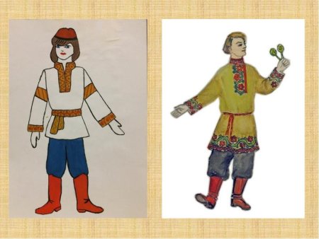 Изображение людей в русских народных костюмах