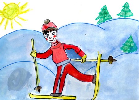 Кузбасс спортивный рисунки детей