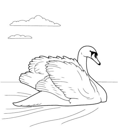Рисование лебедя