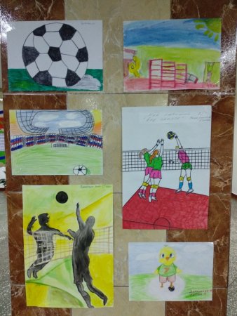 Выставка рисунков спорт глазами детей