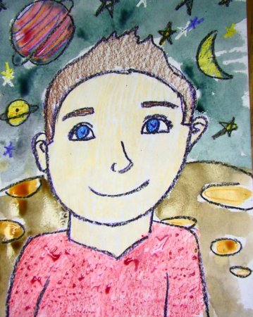 Автопортрет рисование для детей