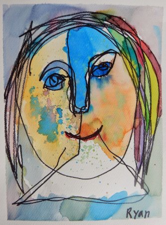 Автопортрет рисование для детей