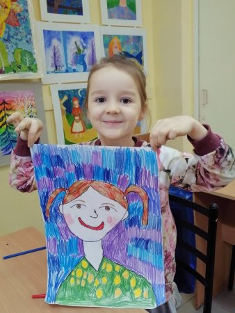 Автопортрет рисование для детей