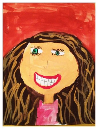 Автопортрет рисование для детей