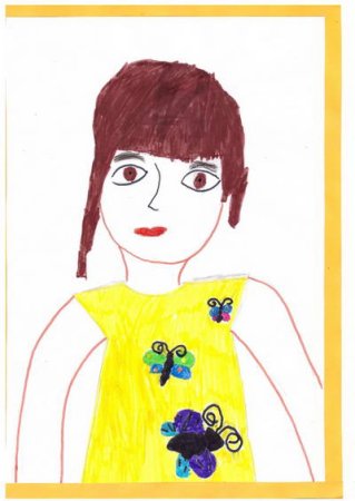 Автопортрет детские рисунки