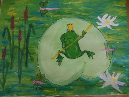 Рисунки детей к сказке Царевна лягушка